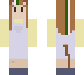 cute cat girl wearing overalls