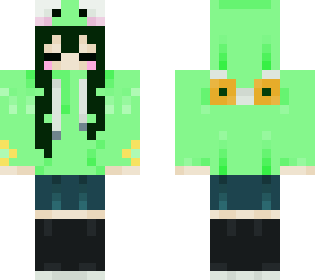 cute girl who likes frogs