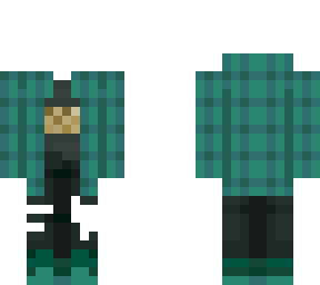 cyan flannel // 3px