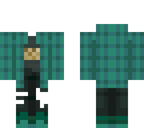 cyan flannel // 4px