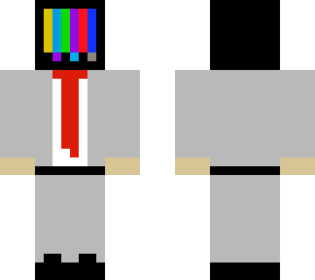 glitched tv head man