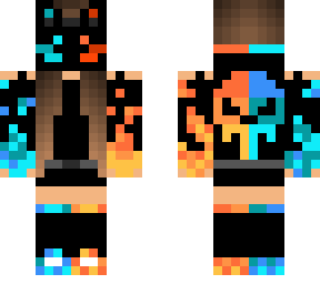 ice fire cat mask
