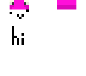 my own pink frog hat skin