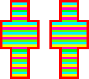 neon stripes