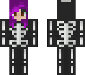 purple hair skelly girl