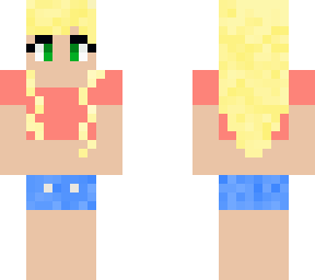 blonde hair green eyes