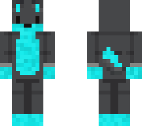 blue glitch wolf