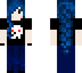 blue goth, rock chick