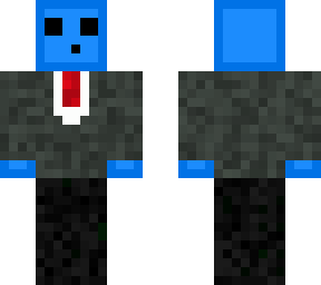blue slime in a suit (slime series)