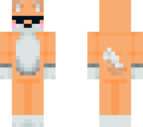 orange fox with gucci glasses