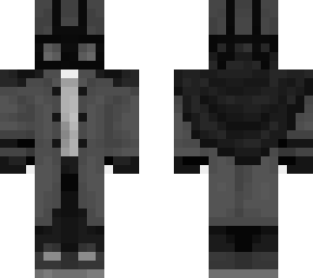 alatyf's coat skin but with gas mask and in gray scale