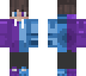 purple and blue boy