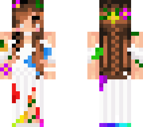 rainbow paint prom skin