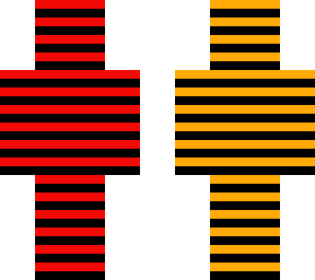 red and orange pattern...