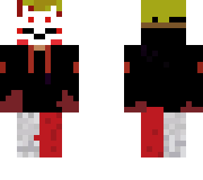 blonde kitsune mask character
