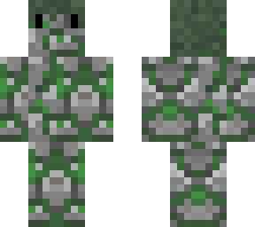 mossy cobble being
