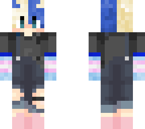 transboy blue eyes blue-blonde hair
