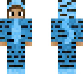 blue tiger onesie