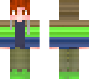boy with green blue step jacket