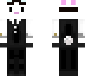 bun in a suit