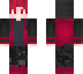 cool boy with cherry red college jacket