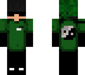 green hoodie with sunglasses
