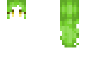 lime-green hair