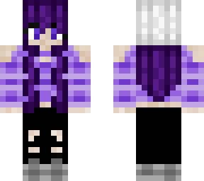 purple hair girl