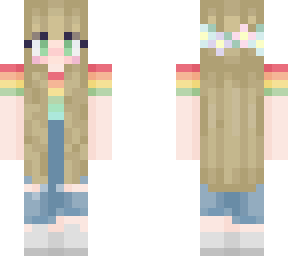 rainbow t-shirt girl
