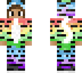 rainbow tiger onesie