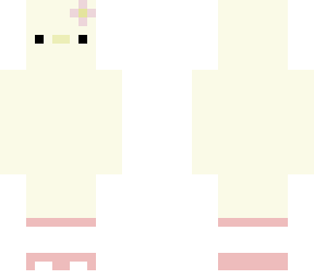 chick with flower