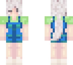 girl in overalls