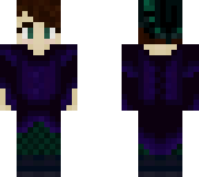 purple&green witch