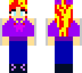 red heard purple girl