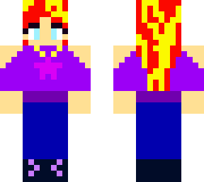 red heard purple girl