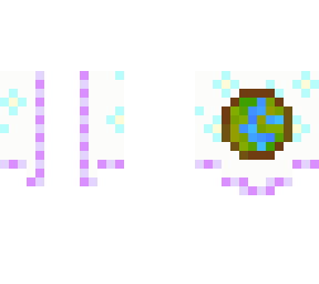 white w/ blue flowers and purple accents | earth day cardigan | skin base