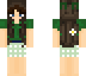 green flower girl