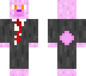 pink bear in a suit (detailed)