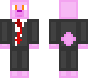 pink bear in a suit (simple)