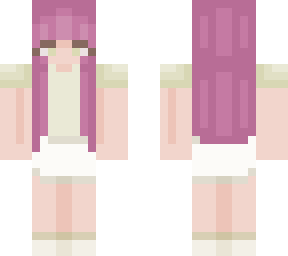 pink hair person in yellow clothing