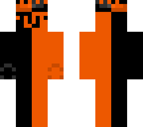 orange and black | Minecraft Skin