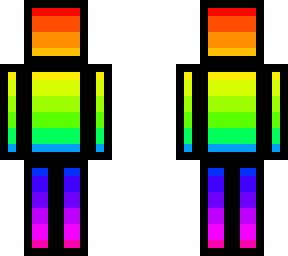plain rainbow outline black
