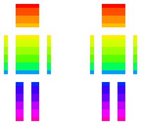 plain rainbow outline white