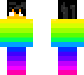 rainbow boy hair black