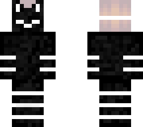 white and black fox boy