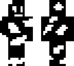 black and white skin