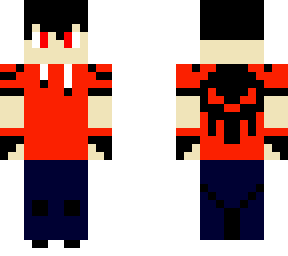 boy skin red skull awesome cool