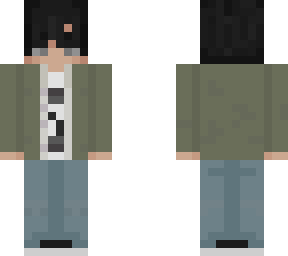 green cardigan