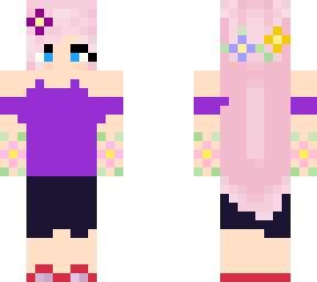 not my og skin, flower girl in kinda fancy cloyhs