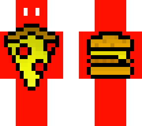 pizza and burger